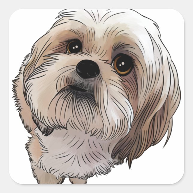 Malshi Mal-shi Square Sticker (Front)