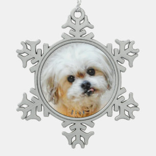 Malshi Snowflake Pewter Christmas Ornament