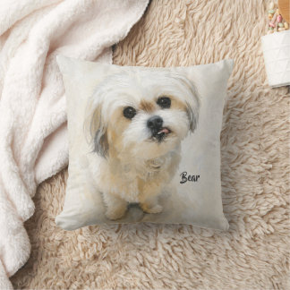 Malshi White Square Pillow