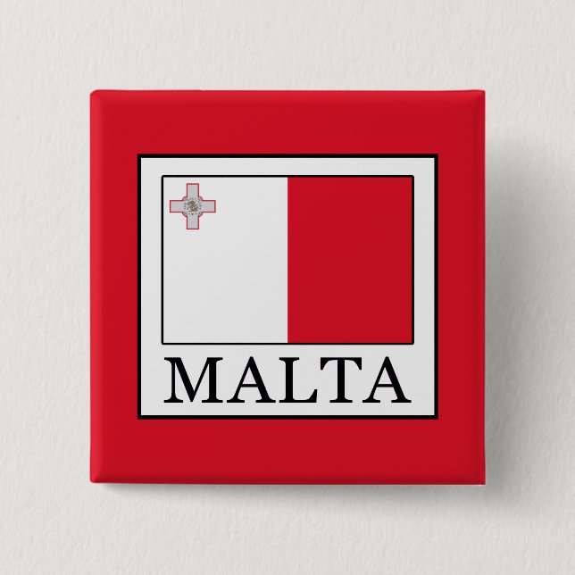 Malta 15 Cm Square Badge (Front)