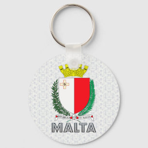 Malta Coat of Arms Key Ring
