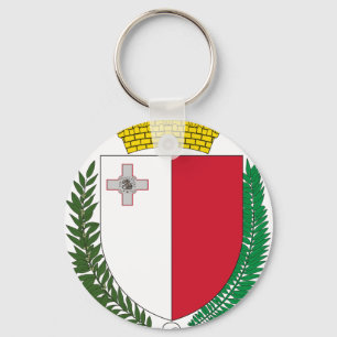 Malta coat of arms key ring