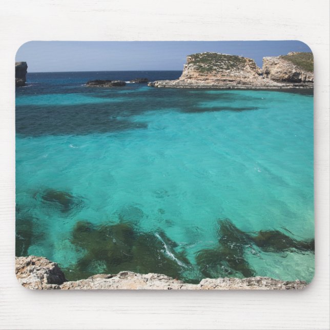 Malta, Comino Island, The Blue Lagoon Mouse Pad (Front)