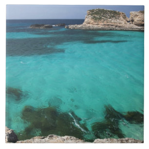 Malta, Comino Island, The Blue Lagoon Tile