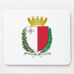 Malta country coat arms symbol emblem flag mouse pad