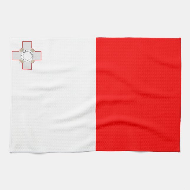 malta country flag towel (Horizontal)