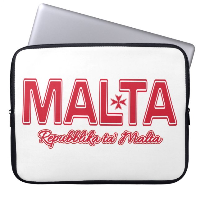 MALTA custom laptop sleeve (Front)