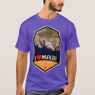 Malta Dingli Cliffs From Airliner T-Shirt