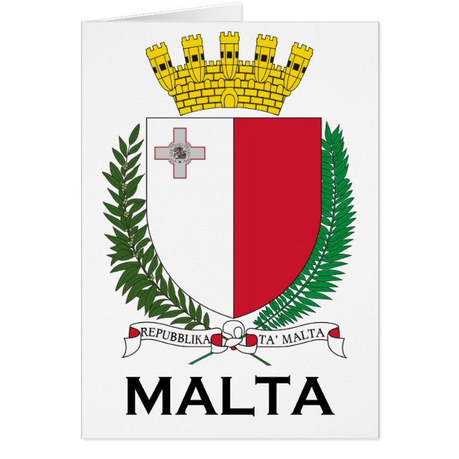 MALTA - emblem/coat of arms/symbol/flag (Front)