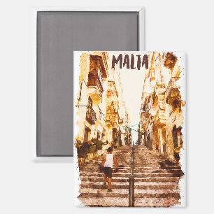 Malta European Island Architecture Magnet
