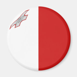 Malta Fisheye Flag Magnet