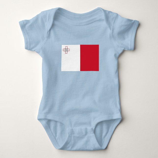 Malta Flag Baby Bodysuit (Front)