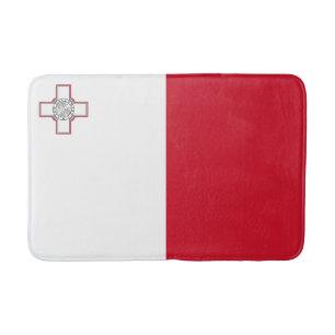 Malta Flag Bath Mat