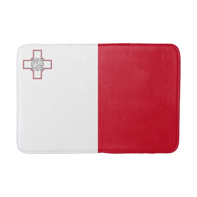 Malta Flag Bath Mat (Front)