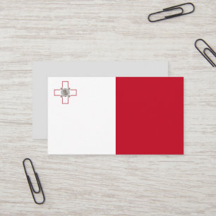 Malta flag business card