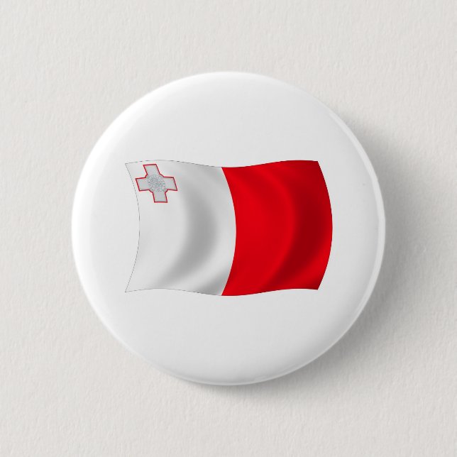 Malta Flag Button (Front)