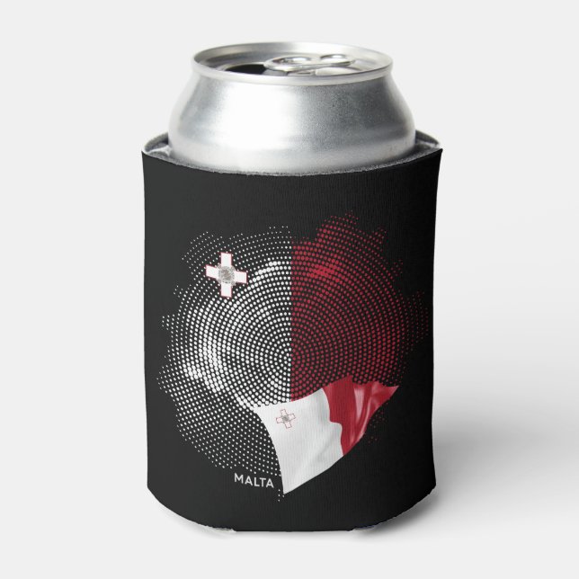 Malta flag can cooler (Can Front)