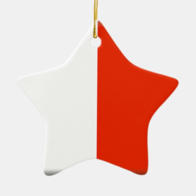 Malta Flag Ceramic Ornament (Front)
