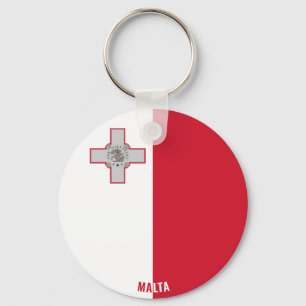 Malta Flag Charming Patriotic Key Ring