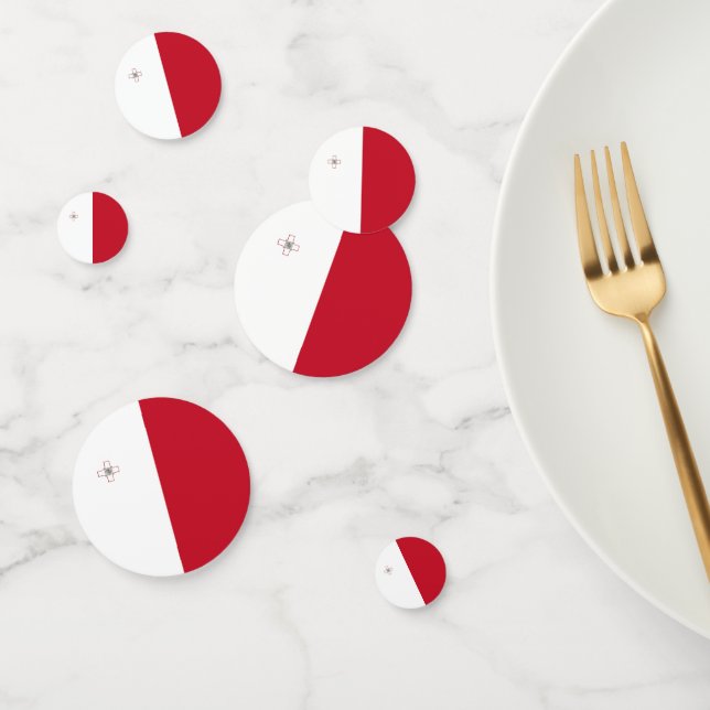 Malta flag confetti (Group)