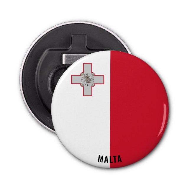 Malta Flag Delightful Patriotic Bottle Opener (Front)