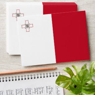 Malta flag envelope