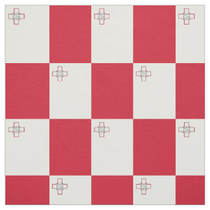 Malta Flag Fabric