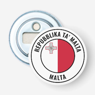 Malta Flag Gorgeous Patriotic Bottle Opener