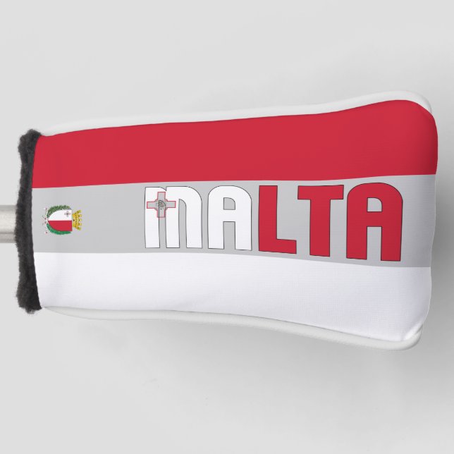 Malta Flag Gorgeous Patriotic Golf Head Cover (Front)