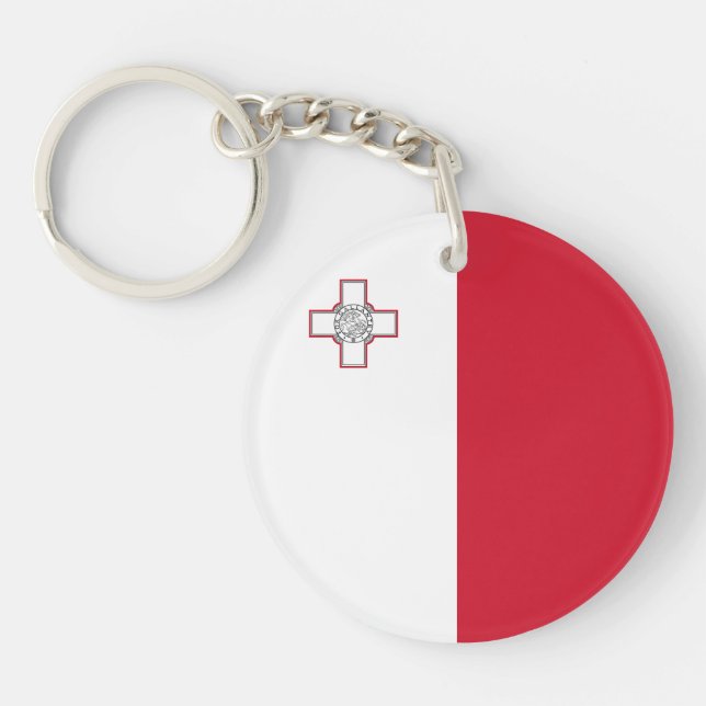 Malta Flag Key Ring (Front)