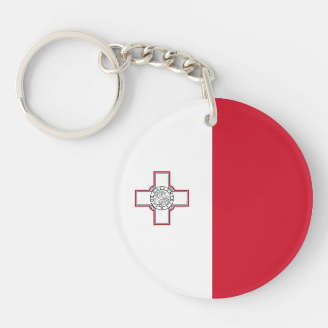 Malta Flag Key Ring (Front)