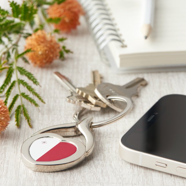Malta flag key ring (Side)