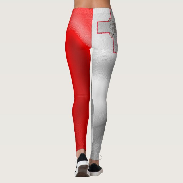 Malta Flag Leggings (Back)