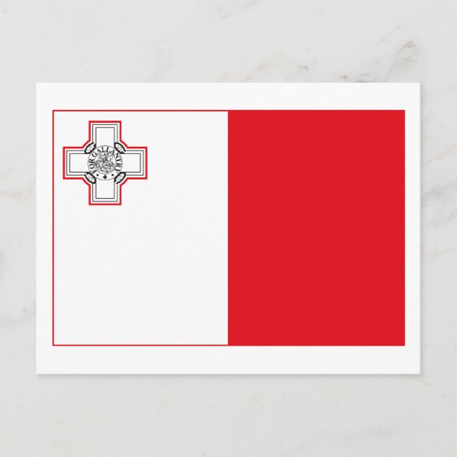 Malta Flag (light) Postcard (Front)