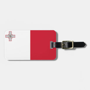 Malta flag luggage tag