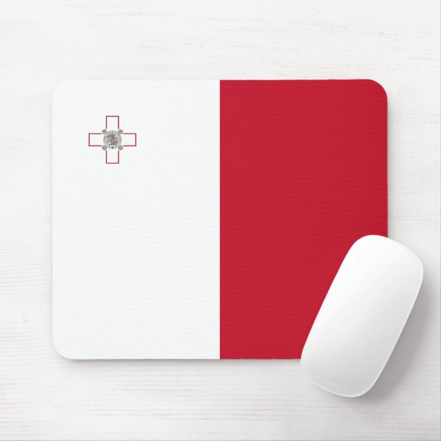 Malta flag mouse pad (With Mouse)