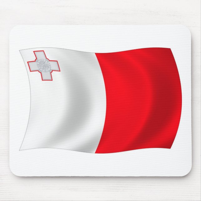 Malta Flag Mousepad (Front)
