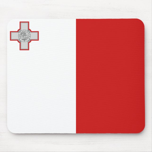 Malta Flag Mousepad (Front)