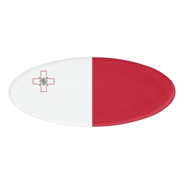 Malta flag name tag (Front)