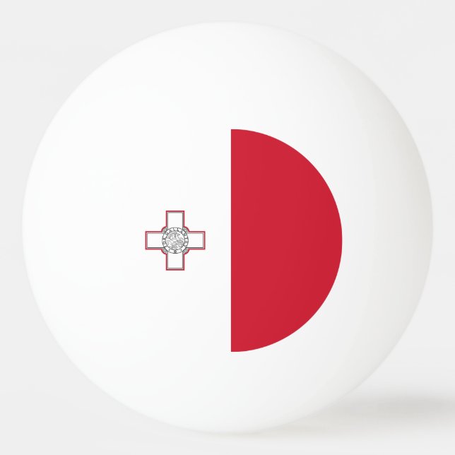 Malta Flag Ping Pong Ball (Front)