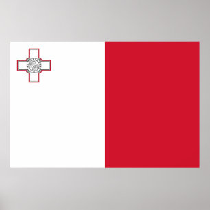 Malta Flag Poster