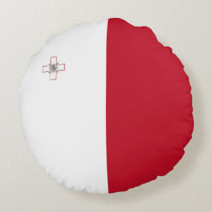 Malta flag round cushion
