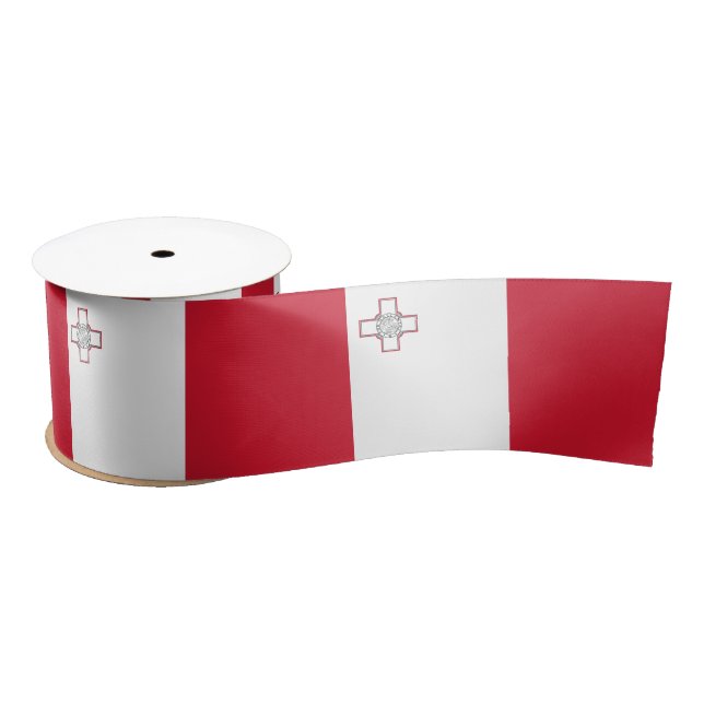 Malta Flag Satin Ribbon (Spool)