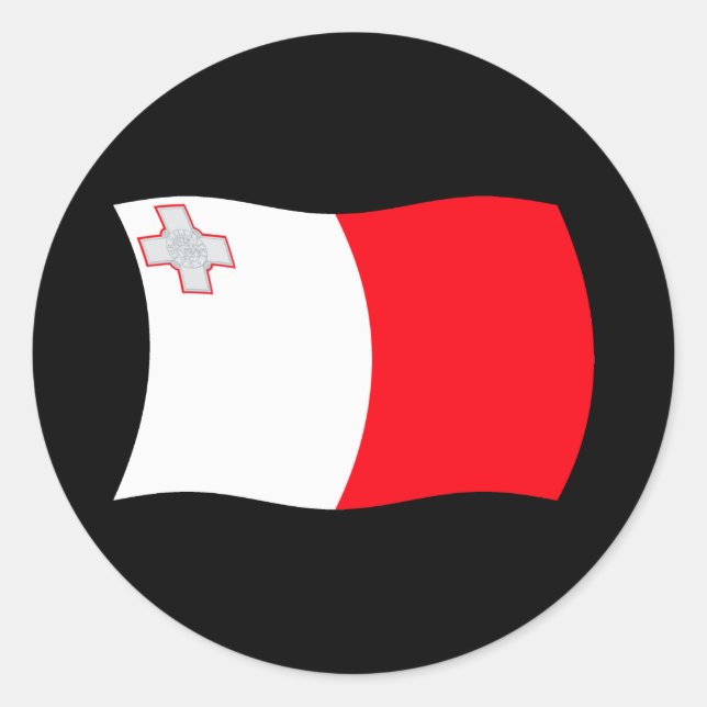 Malta Flag Sticker (Front)
