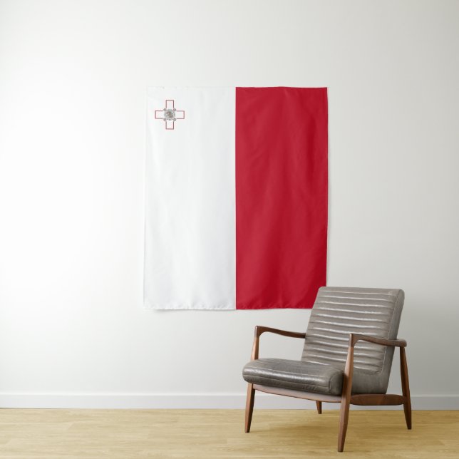 Malta flag tapestry (In Situ)