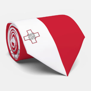 Malta Flag Tie