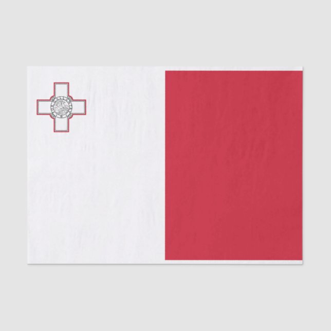 Malta Flag Tissue Paper (Front)