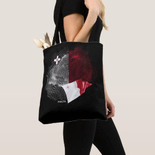 Malta flag tote bag