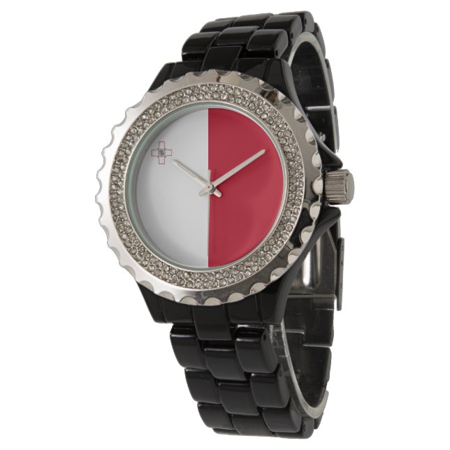 Malta flag watch (Angled)