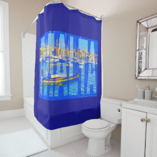Malta Grand Harbour  Birgu Shower Curtain